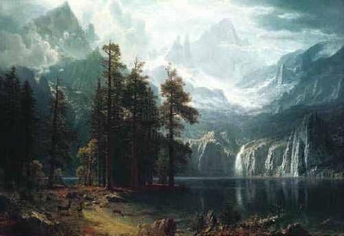 Albert Bierstadt Sierra Nevadas China oil painting art